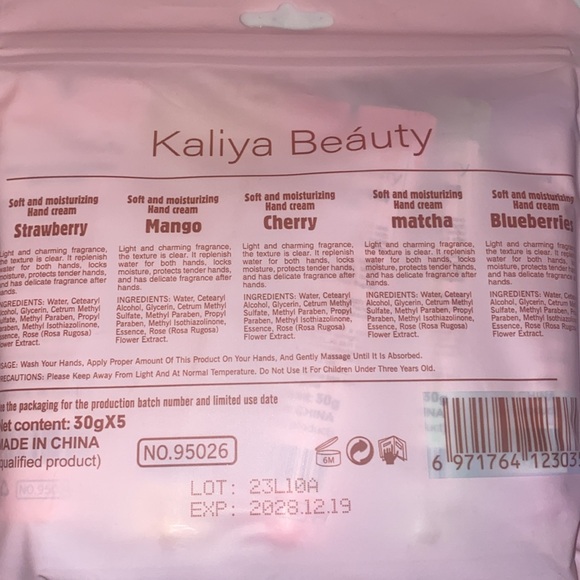Kaliya Beauty 5 pieces Hand Lotion set, NEW - Picture 4 of 4